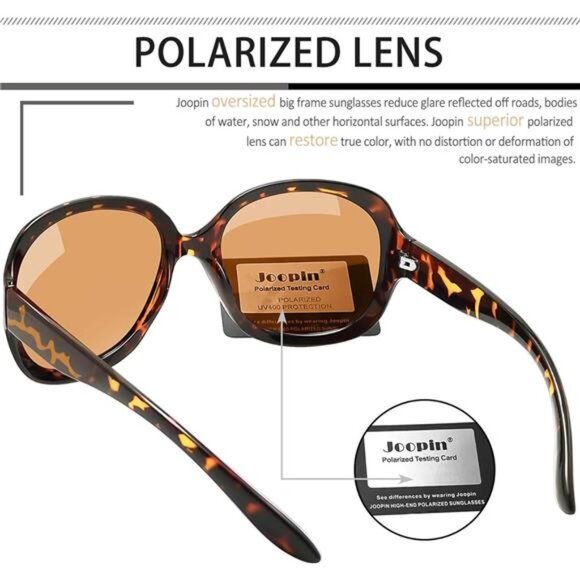 Women\'s Oversized Sunglasses Trendy Polarized Large Driving Sun Glasses